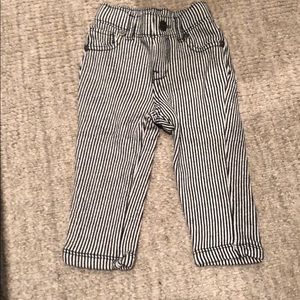 Striped GAP stretch jeans, 12-18 mos.